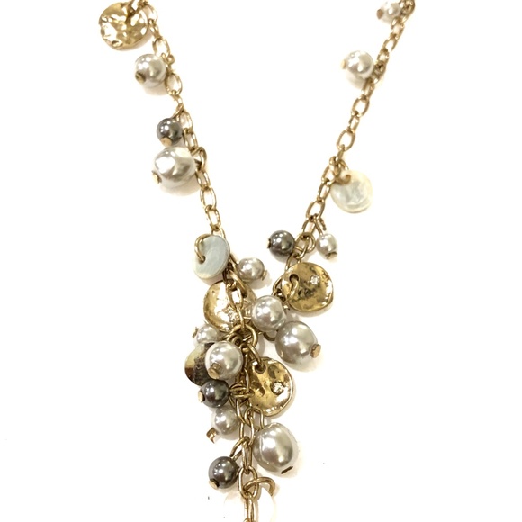 Ann Taylor Loft Pearl bead Lariat Necklace NWT 39 - Picture 7 of 7